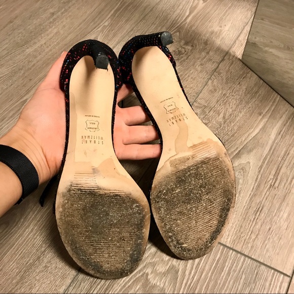 Black multicolor Stuart Weitzman nudist sandal - Picture 7 of 8